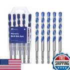 5-PACK 3/8" Carbide Masonry Drill Bit Set Hex Shank For Concrete/brick New. Price: $32.99.
