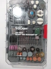 Hyper Tough 208 Piece Rotary Tool Accessory Kit W/ Storage Case 1 Cloth Wheel Used. Price: $14.25.
