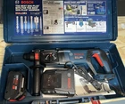 Bosch GBH18V-26D Bulldog Rotary Hammer Drill Kit W/ Battery, Charger, Case Used. Price: $179.99.