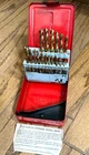 Mac Tools Titanium Coated Drill Bit Set 1/16"-3/8" Red Metal 21PC Index Case Lot Used. Price: $115.00.