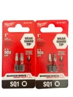 Milwaukee Tool 1" #1 Sq Insert Bit Wear Guard Tip Pack 48-32-4421 New. Price: $8.95.