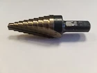 Norseman 45431 Step Drill 1/4" 3/4" 9 Hole Sizes 3/8" Shank Split Point B78-AG New. Price: $74.99.