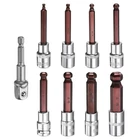 Harfington 9PCS 4/5/6/8/10/12/14/17MM Ball End Hex Bit Socket 1/2" Square Dri... New. Price: $57.34.