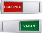 Vacant Occupied Privacy Sign, Door For 7 X 2 Silver New. Price: $12.03.