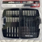 Porter Cable Drill Drive (35-PIECE) Screw Bit Set W/storage Case Brand New. Price: $37.99.