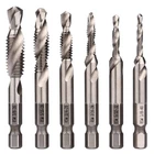 Wolfride 6PCS 1/4-INCH Hex Shank Combination Drill And Tap Bit Set Metal Debu... New. Price: $18.39.