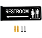 Commercial Double-sided Restroom Sign With Arrow Wall-mounted New. Price: $25.99.