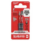 Milwaukee Tool 48-32-4920 Shockwave Impact Duty 2" Slotted 8/NO. 10 Power New. Price: $5.97.