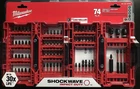 Milwaukee Shockwave 74-PIECE Impact Driver Bit Set 48-32-4062 New. Price: $47.90.