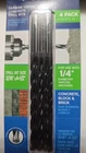 Itw Brands 11250 0.18 X 4.5 In. Concrete Bit- Pack New. Price: $25.99.