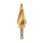 10180A Steel Spiral Quick-change Step Drill Bit For Metal With 4-FLUTE Gr New. Price: $21.31.