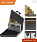 All-in-one 13PC Left Hand Drill Bits Set, 135 Split Point, With Storage Case New. Price: $24.99.