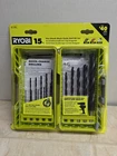 Brand New Ryobi A971503 Black Oxide Hex Shank Drill Bit Set (15-PIECE). Price: $18.53.