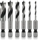 Neiko 11401A 6 Piece Brad Point Drill Bit Set, Stubby New. Price: $23.23.