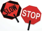 Cortina Abs Plastic Pole Mounted Paddle Sign, Stop/slow, 03-851, 18 With 9 New. Price: $40.04.