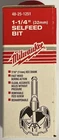 *new* Milwaukee 48-25-1251 Heavy Duty Standard 1-1/4 Self-feed Wood Drill Bit. Price: $12.99.