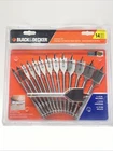New In Box Black & Decker 17-204 Spade Bit Set 14 Pieces To 1-1/4". Price: $9.99.