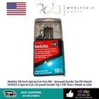 Makita 1/8 Inch Spiral Cut Out Bit Drywall Guide Tip (10-PACK) 193452-3 New. Price: $26.99.