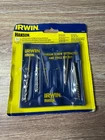 Irwin Hanson 53700 Screw Extractor & Drill Bit Set 5PC EX-1 EX-2 EX-3 New. Price: $20.00.