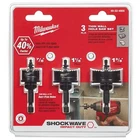 Milwaukee 49-22-4800 3-PIECE Tpi Shockwave Impact-duty Thin Wall Hole Saw Set New. Price: $44.97.