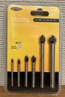 Warrior Carbide Tip Glass & Tile Cutting Drill Bits 6-PC Nip New. Price: $12.95.