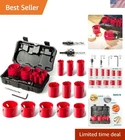 Hychika 17 Piece Bi-metal Hole Saw Kit Precision Cutting For & Wood New. Price: $37.59.