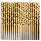 Drillforce 20PCS 1/4" Titanium Bits Set Hss Metal Woodworking New. Price: $14.89.