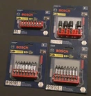 (4) Bosch Bit Sets For Custom System CCSPH2108 CCSNSV17804 CCSPHV208 CCSV208 New. Price: $25.00.