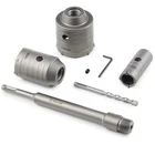 Zelcan Hole Saw Kit, 4PC Drill Cutter Set With 30 50 65MM, Silver New. Price: $31.18.