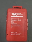 Vermont American 5 Piece Set 14012 High Speed Steel Masonry Drill Bit Usa Used. Price: $12.00.