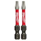 Milwaukee 48-32-4985 T25 Torx Shockwave In. Power Bit (2 Pack) New. Price: $11.99.