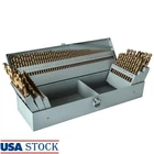 Cobalt Hss Drill Bit Set 135 Split Point Durable Metalworking Tools 21PCS New. Price: $195.50.