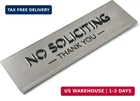 Kubik No Soliciting Sign For House And Front Door, Raised Letters, Conte New. Price: $23.56.