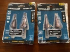New Hercules Impact Step Drill Bits HA24-67 Cobalt Steel Sealed Sets Of. Price: $39.99.