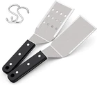 Metal Spatulas, Stainless Steel Griddle Tools With Riveted Handle, Heavy New. Price: $29.99.