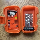 Black+decker 16748 Bullet Rotary Masonry Drill Bits 5PC Steel Set W/ Case Open. Price: $8.98.