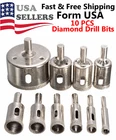 10PCS Diamond Hole Saw Drill Bit Set Maker Cutter Glass Ceramic Tile Porcelain New. Price: $9.99.