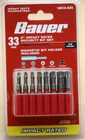 New Bauer 33 Piece 2'' Impact Rated Security Bit Set 1891A-B25. Price: $24.99.