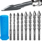 High-strength Eccentric Twist Drill Pack Of 8 Bits Concrete/gl New. Price: $38.48.