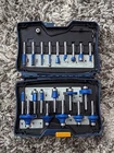 Ryobi 20PC 1/4IN Shank Carbide Router Bit Set A25RS20RV1 Used. Price: $40.00.