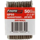 Rotozip GP50 1/8-INCH Drywall Guidepoint Cutting Bits (50-PACK), Dryw... New. Price: $52.45.