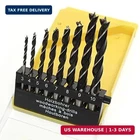 Topzone Pieces 1/8" - 3/8" Brad Point Drill Bits Set For Wood New. Price: $18.04.