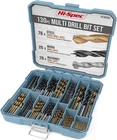 Hi-spec 130PC Drill Set Hss Titanium Masonry Wood Metal W/ Case New. Price: $34.99.
