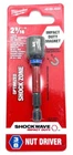 Milwaukee Tool 49-66-4535 Shockwave Magnetic Nut Driver, 2 9/16 In L, New. Price: $8.00.
