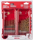 Milwaukee Shockwave 23-PIECE Impact Duty Red Helix Titanium Twist Drill Bit Set New. Price: $24.99.