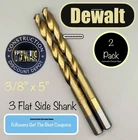 2 Pack Dewalt 3/8" Titanium Nitride Coated Speed Tip Drill Bit New. Price: $15.99.