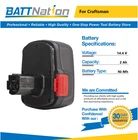14.4V 2AH Nimh Battery For Craftsman 11044, 130279002, 130251008, 1325101 New. Price: $39.59.