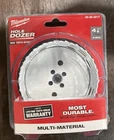 Milwaukee Hole Dozer Bi-metal Saw 4-1/8IN Model# 49-56-0217 New. Price: $22.50.