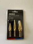 Neiko ( 10193A ) Piece Set 1/16" Increments Titanium Step Drill Bits New. Price: $24.99.