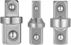 Pcs 1/2" 1/4" 3/8" Square Drive Adapters, Ratcheting Wrench To Silver New. Price: $9.10.